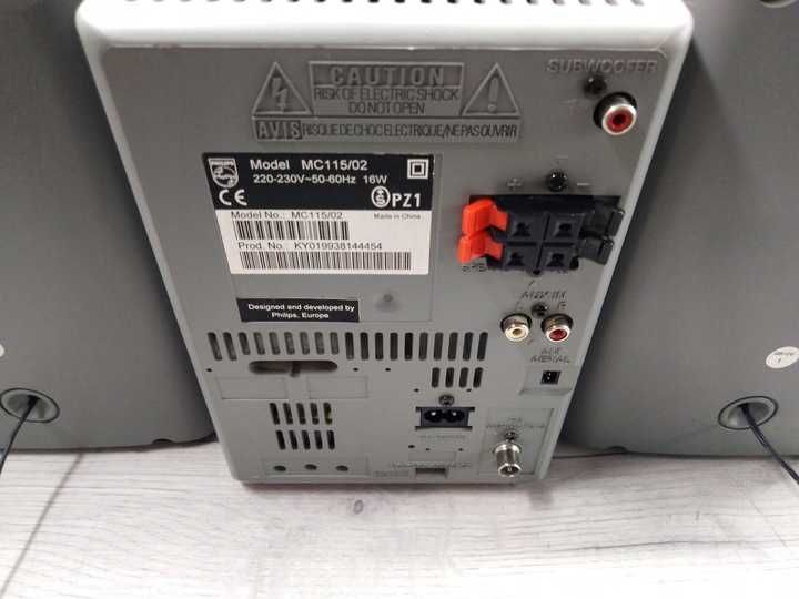 Mini Wieża PHILIPS Cd Audio Fm/Am Kaseta Aux