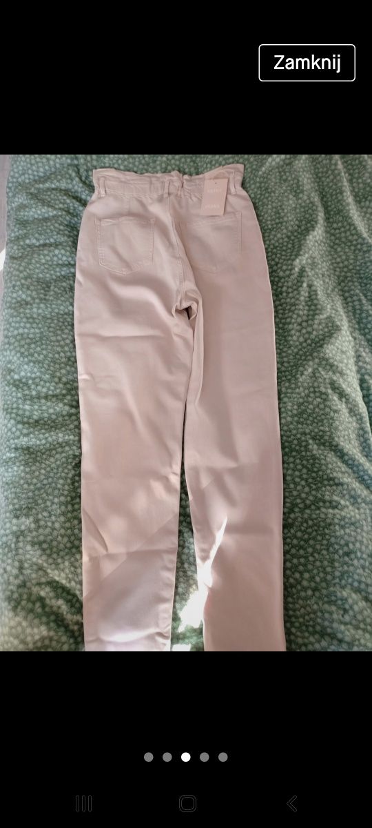 Spodnie damskie beżowy kolor
