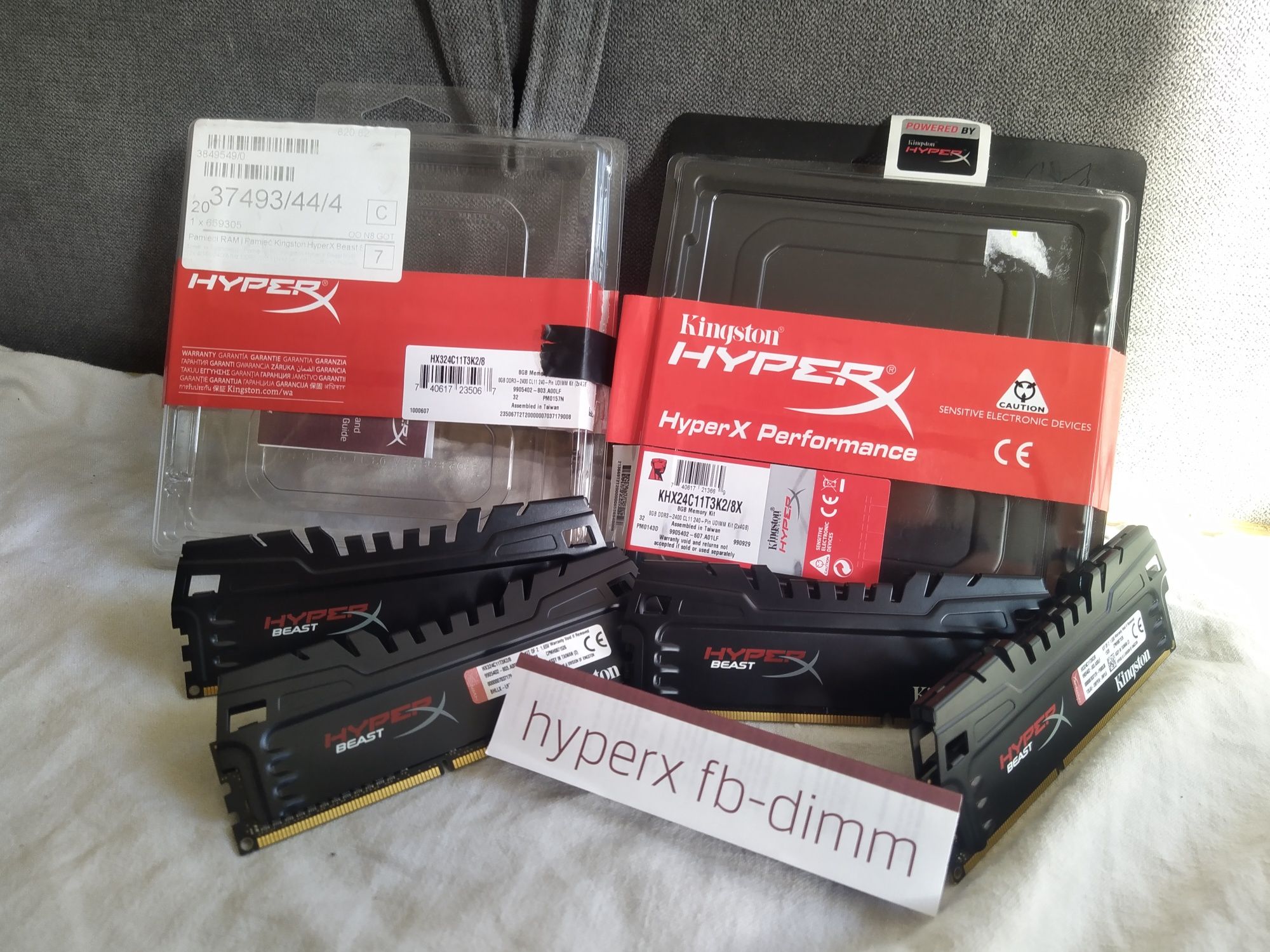 Ram DDR3 16gb 4x4gb 2400mhz