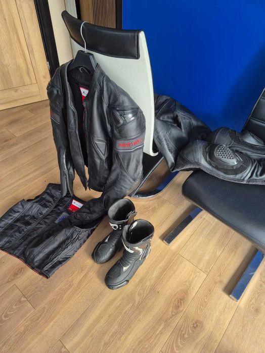 Sprzedam kurtkę  + spodnie + buty  na motocykl sportowy