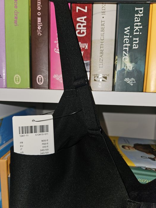 Biustonosz Chantelle Soft Stretch czarny 75 D/E