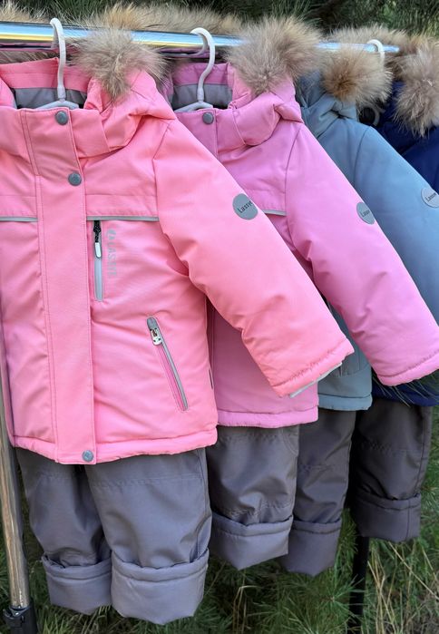 Зимовий термо комплект комбінезон для дівчаток lassye 110
