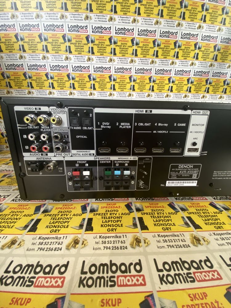 Amplituner DENON AVR-X550BT+pilot