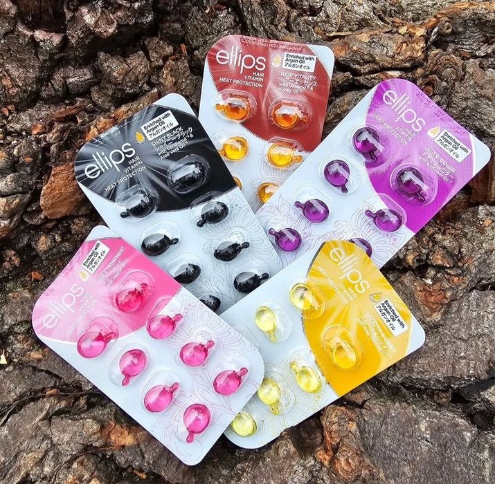 Капсули і маски для волосся Ellips, ампули від випадіння волосся