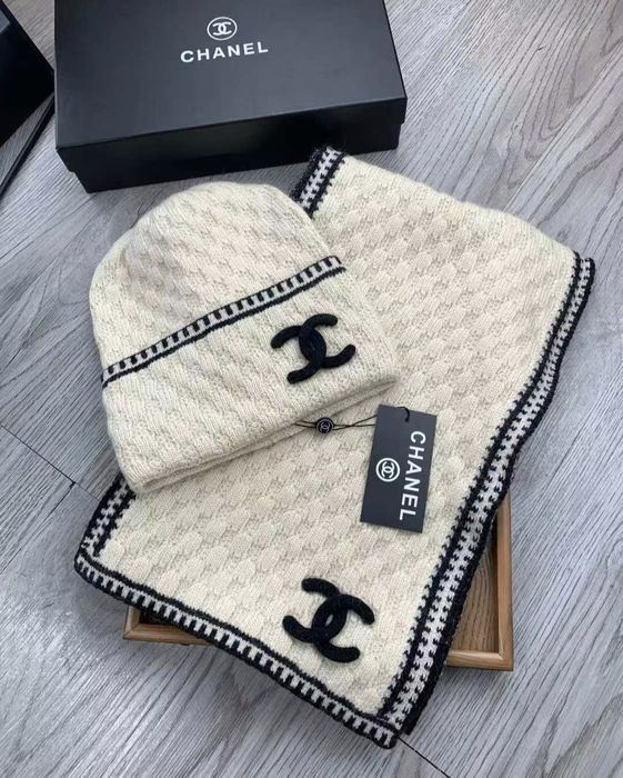 Шапка шарф chanel one size