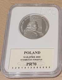 10 zł 2005 - Stanisław August Poniatowski, popiersie