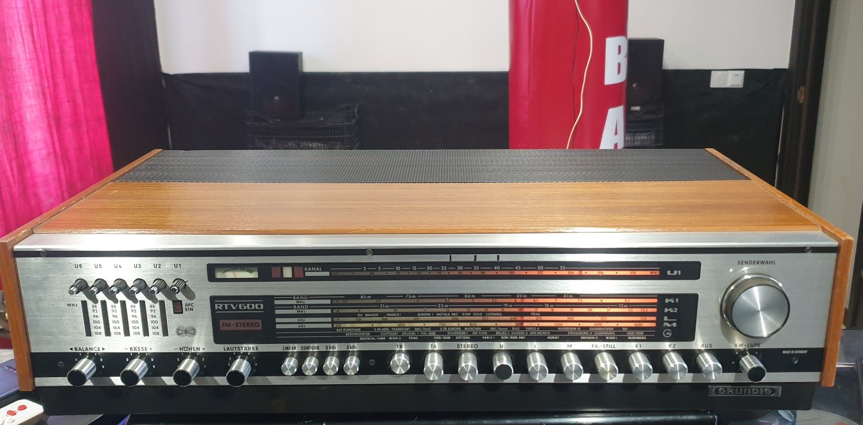 Grundig RTV600 вінтажний Stereo підсилювач з fm тюнером