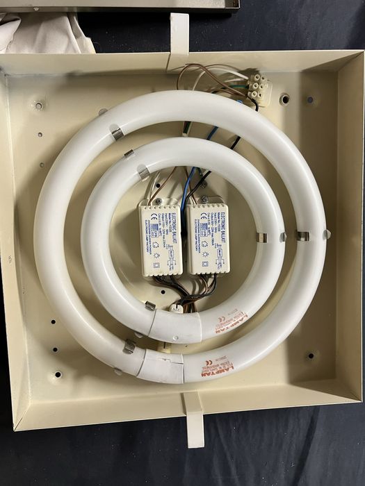 Candeeiro teto inox pvc