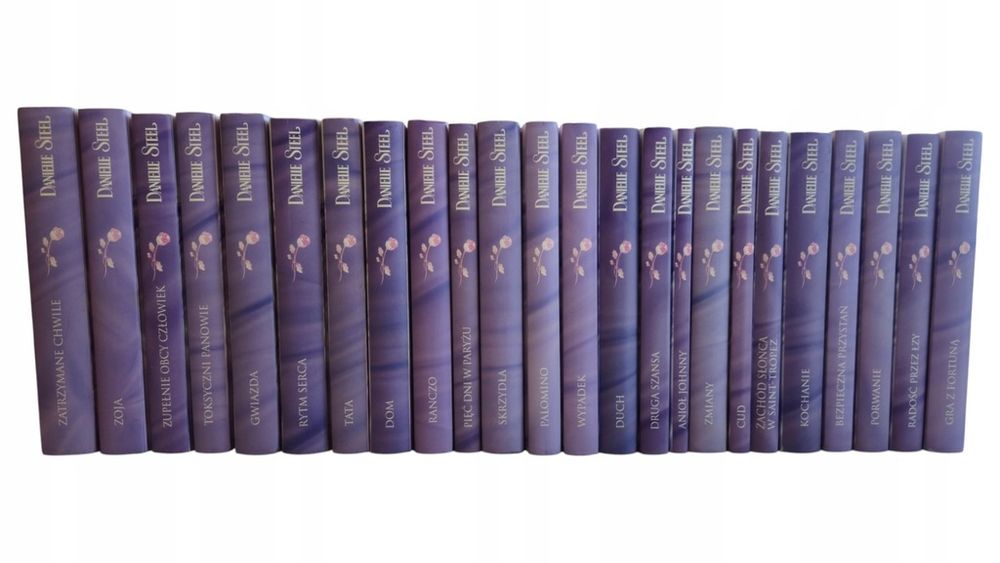 24x Danielle Steel Książki Literatura Obyczajowa Romans Twarda