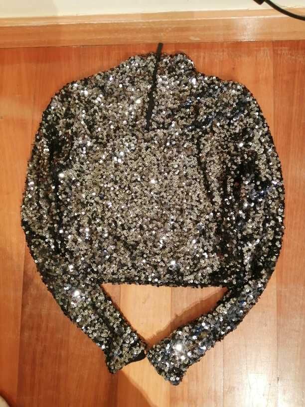 Blusa DKNY lantejoulas