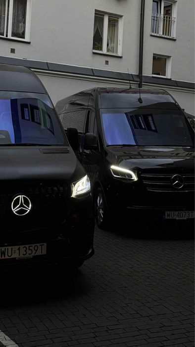 Wynajem busa z kierowcą luksusowy Mercedes Sprinter przewóz osób