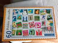 Puzzle 60 szt, znaczki pocztowe