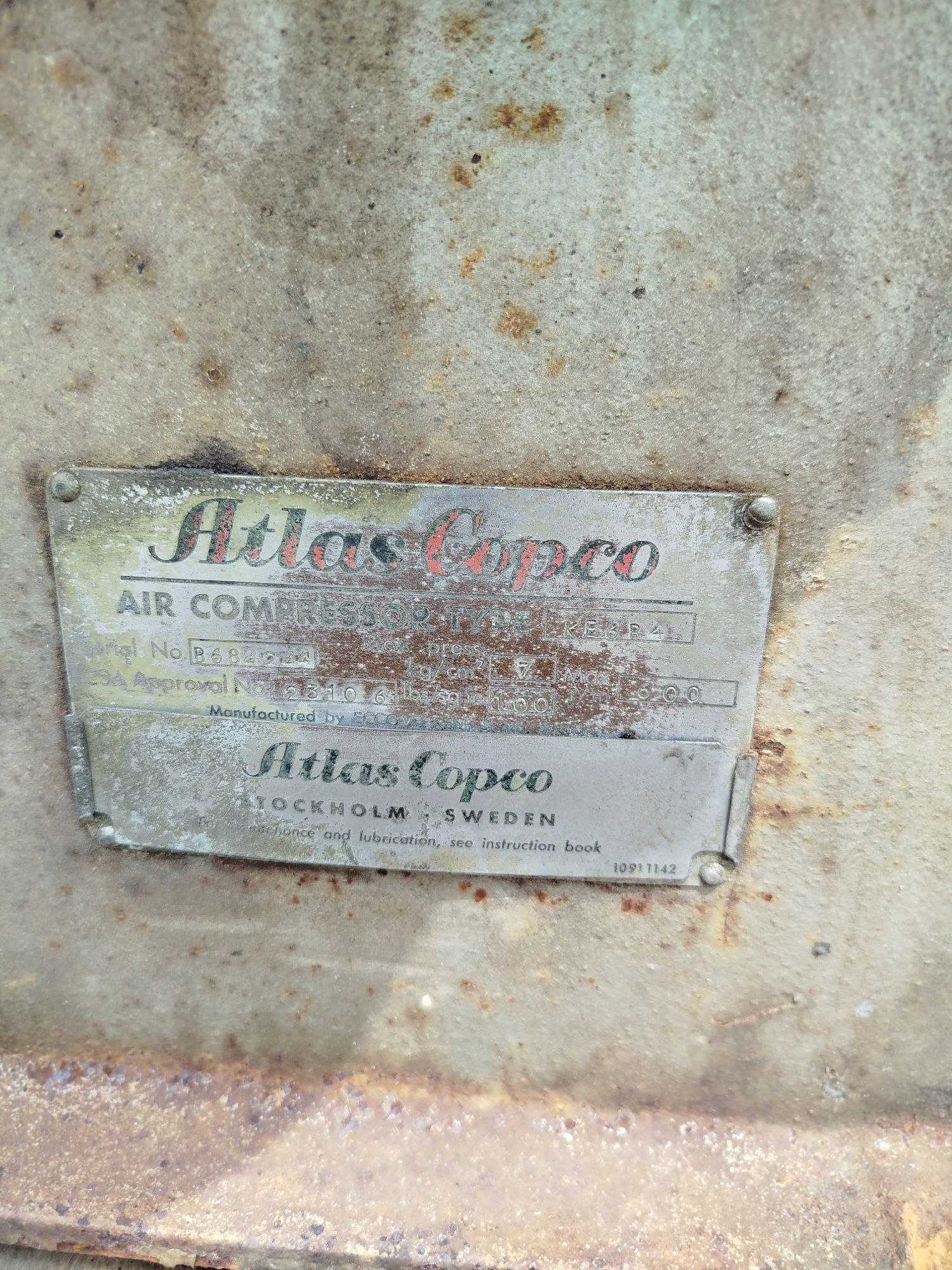 Pompa sprężarki Atlas Copko