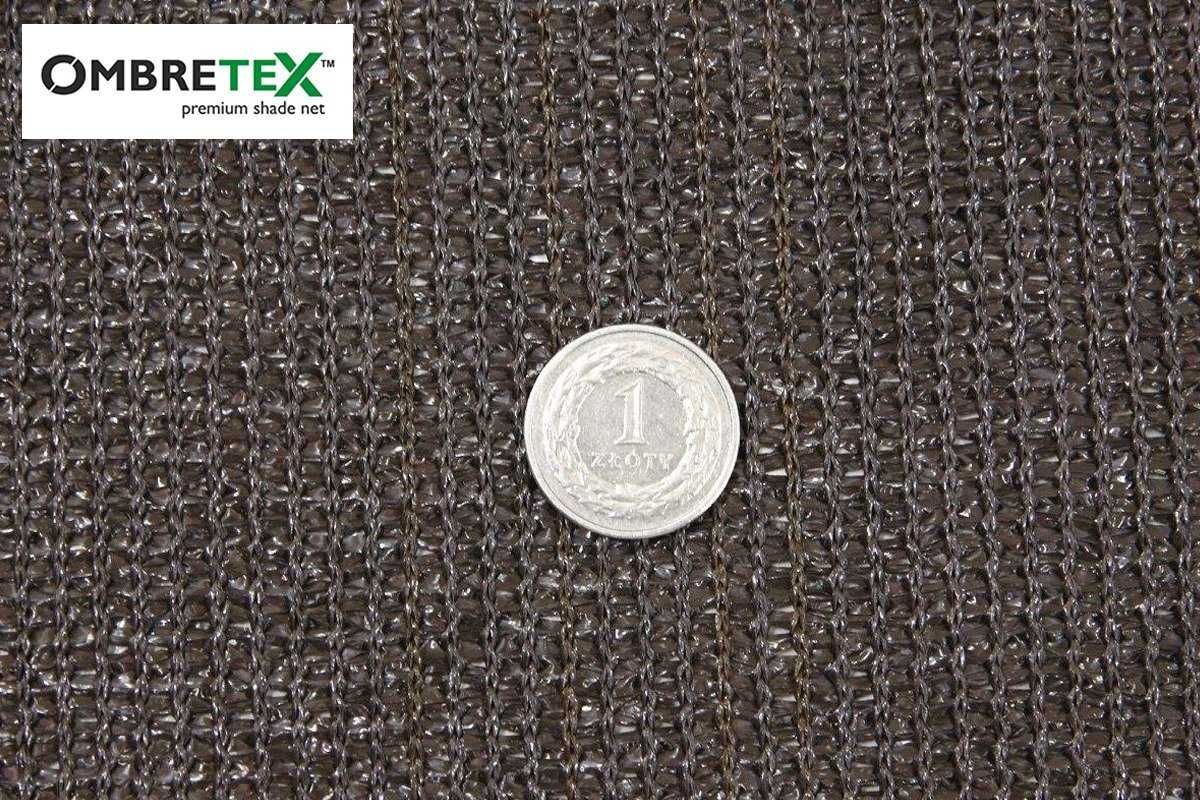 Siatka cieniująca osłonowa płot Ombretex brąz 1,5x50m 200g hurtownia