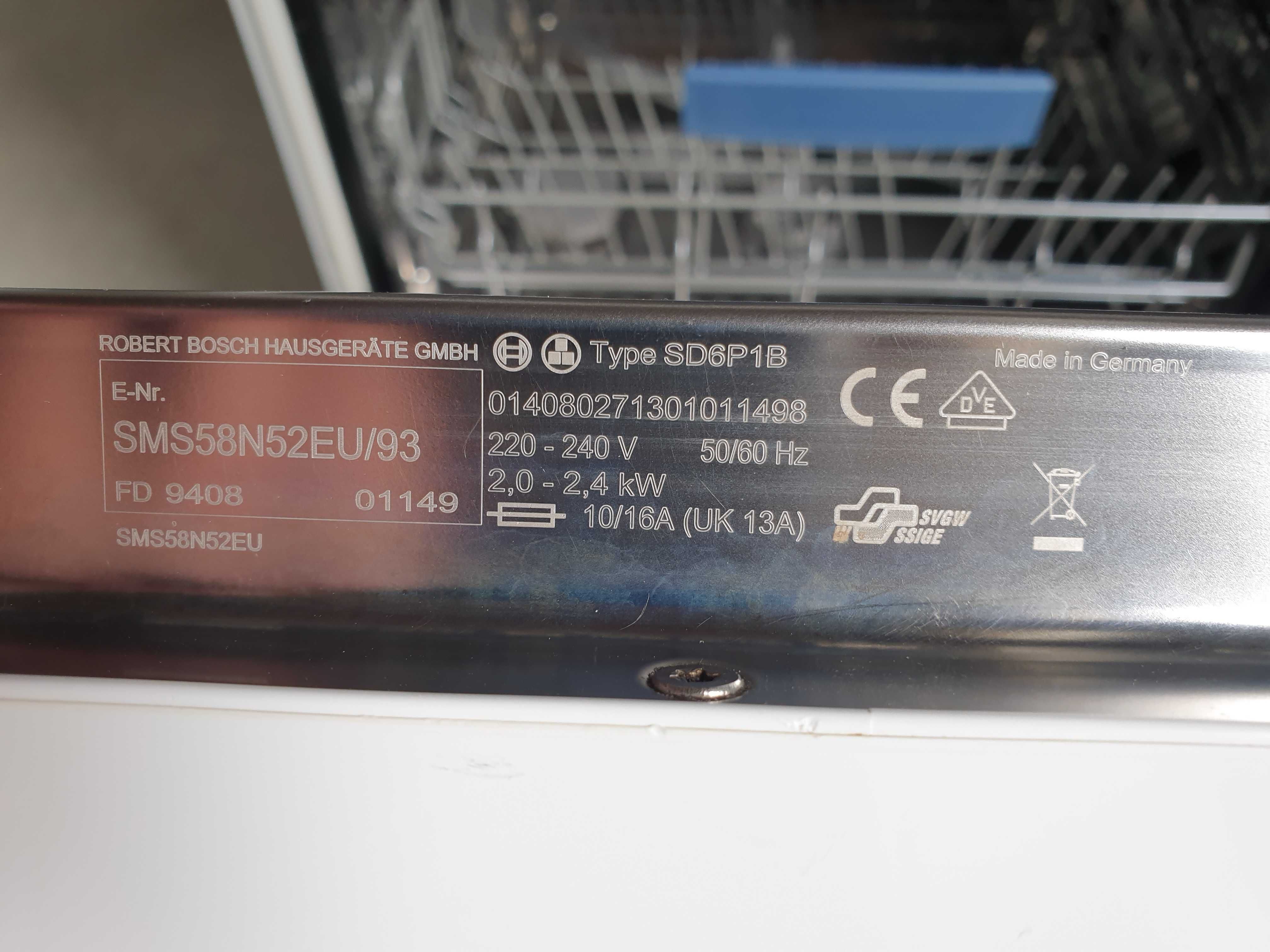 Посудомоечная машина BOSCH 60 Cm / SMS58N52EU / Made in Germany