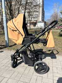 Коляска Bebetto Flavio Pro 2 в 1 в еко шкірі