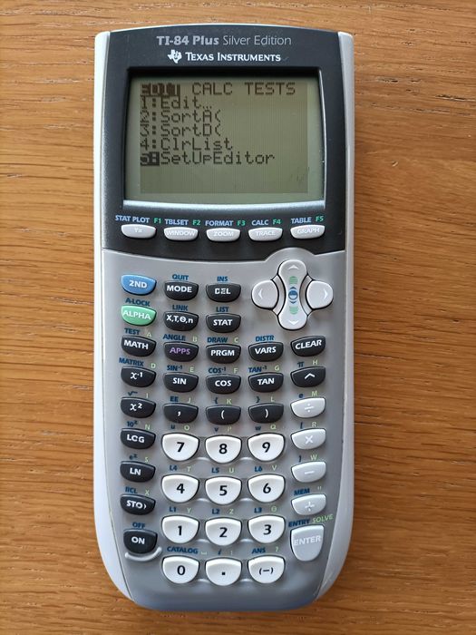 Máquina de calcular gráfica TI-84 Plus silver edition