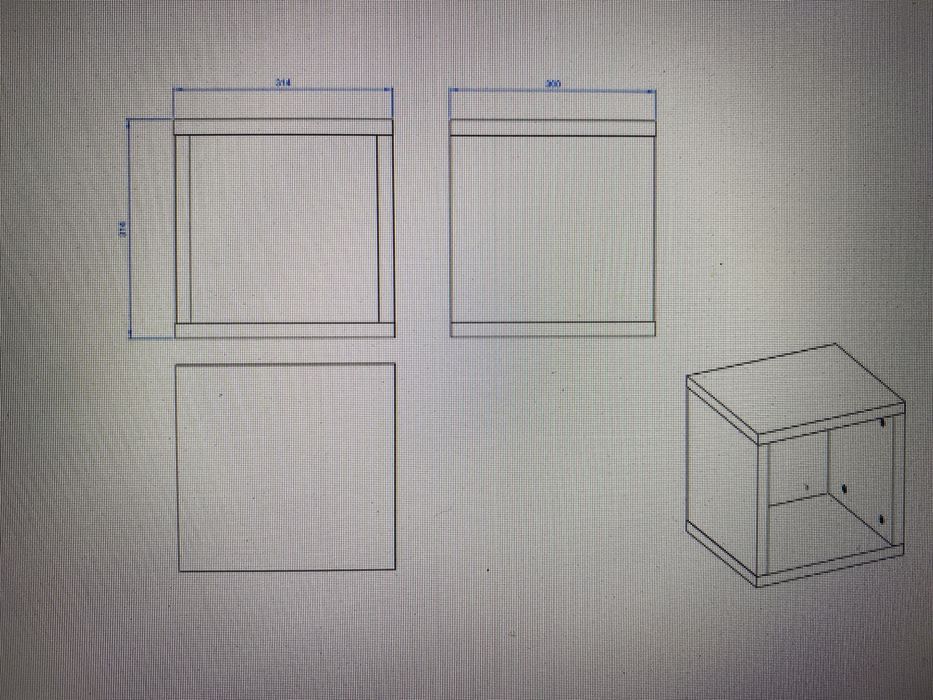 Półka wisząca/stojąca kostka Simple VOX