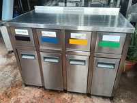 Bancada em inox com ecoponto