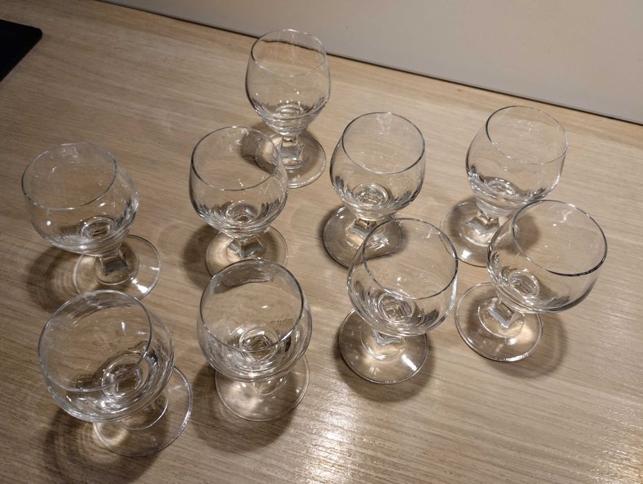 Kieliszki do koniaku PRL