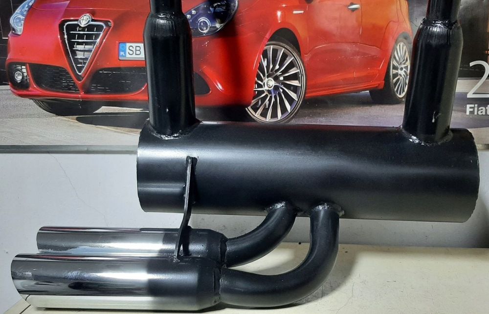 fiat 126p tłumik sportowy czarny