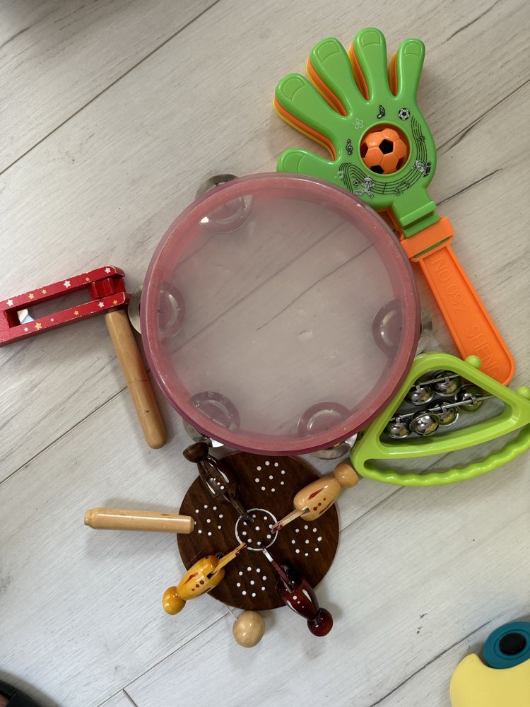 Tamburyn flet itp. Instrumenty muzyczne zestaw