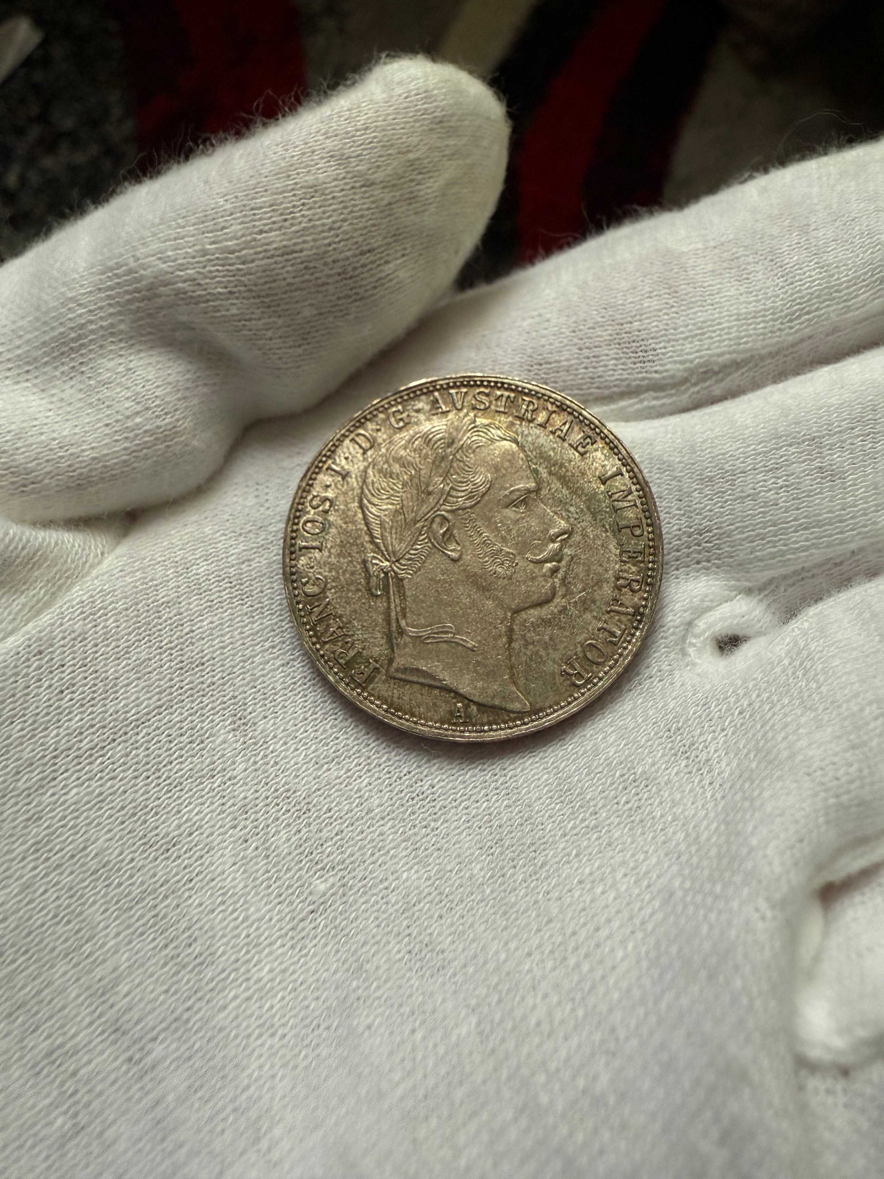 Austro-Węgry - 1 Floren - Franciszek Józef - Moneta 1860 A