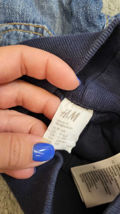 Spodnie niemowlęce h&m rozmiar 68