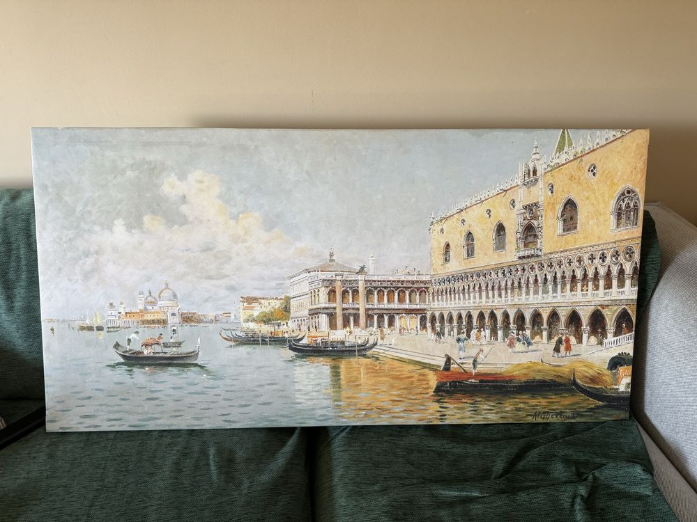 Quadro pintado tela 120*60cm