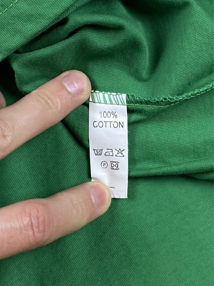 Brazil футболка L размер спортивная зелёная с принтом оригинал