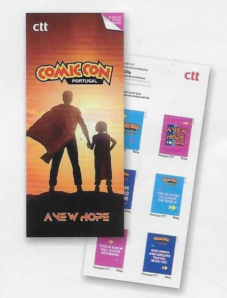 COMIC CON - Booklet CTT 6 selos autoadesivos - 2021