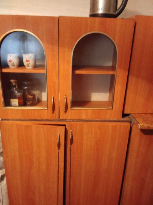 Кухня коричнева меблі на кухню самовивіз Ковель-2