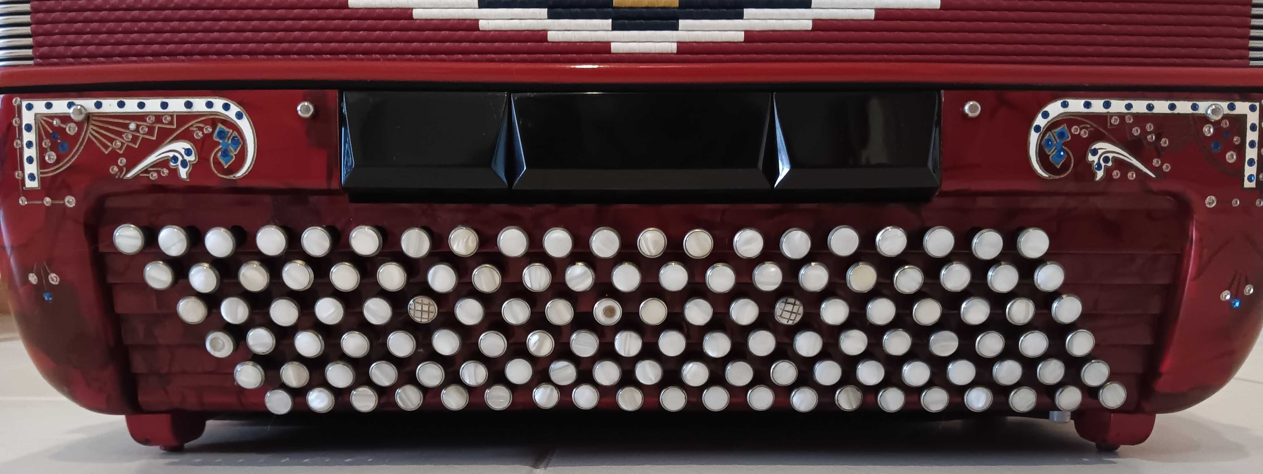 Acordeão/Acordeon Dino Baffetti - 4ª Voz, 5 Filas e 120 Baixos