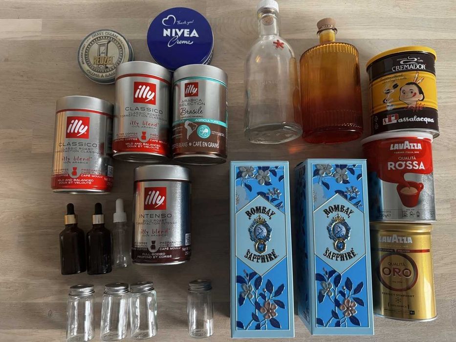 puszki po kawie herbacie inne