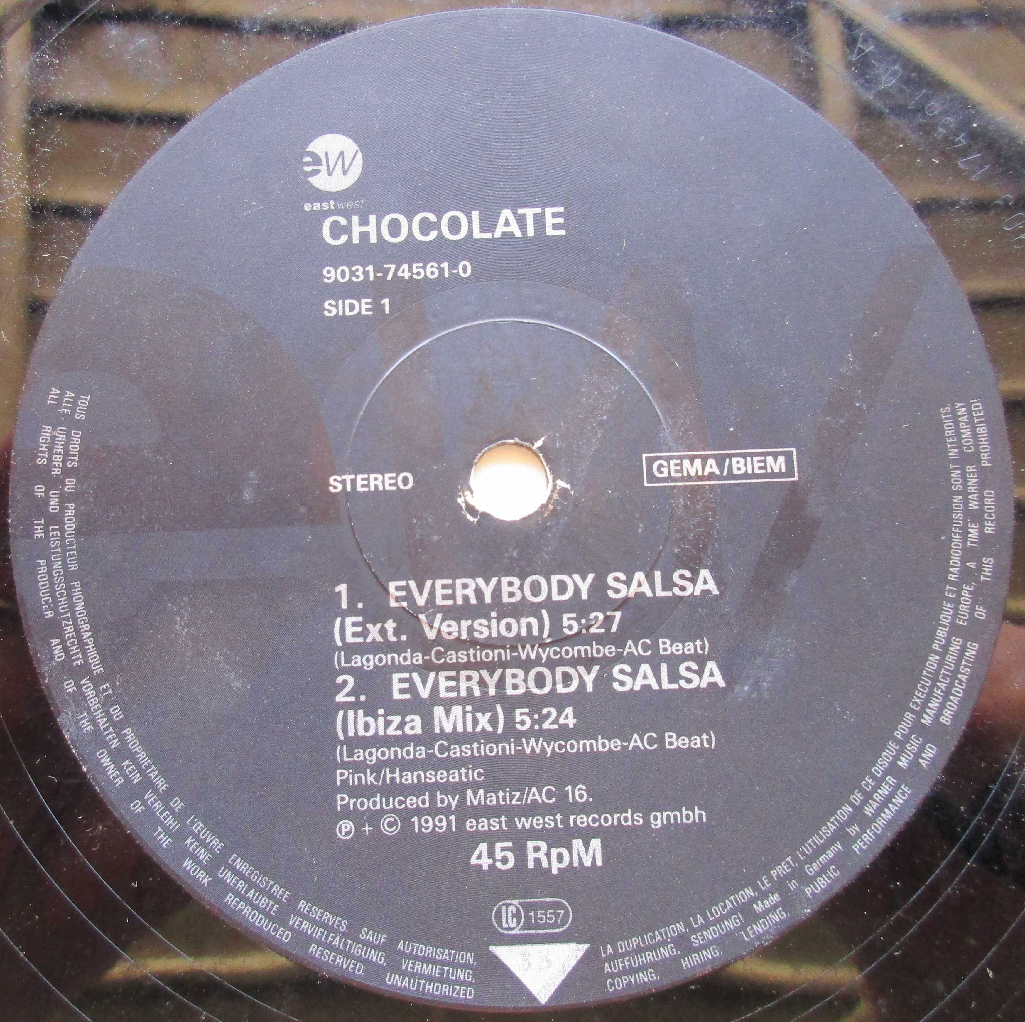 Chocolate - - - - - Everybody Salsa - - - - - Maxi Single