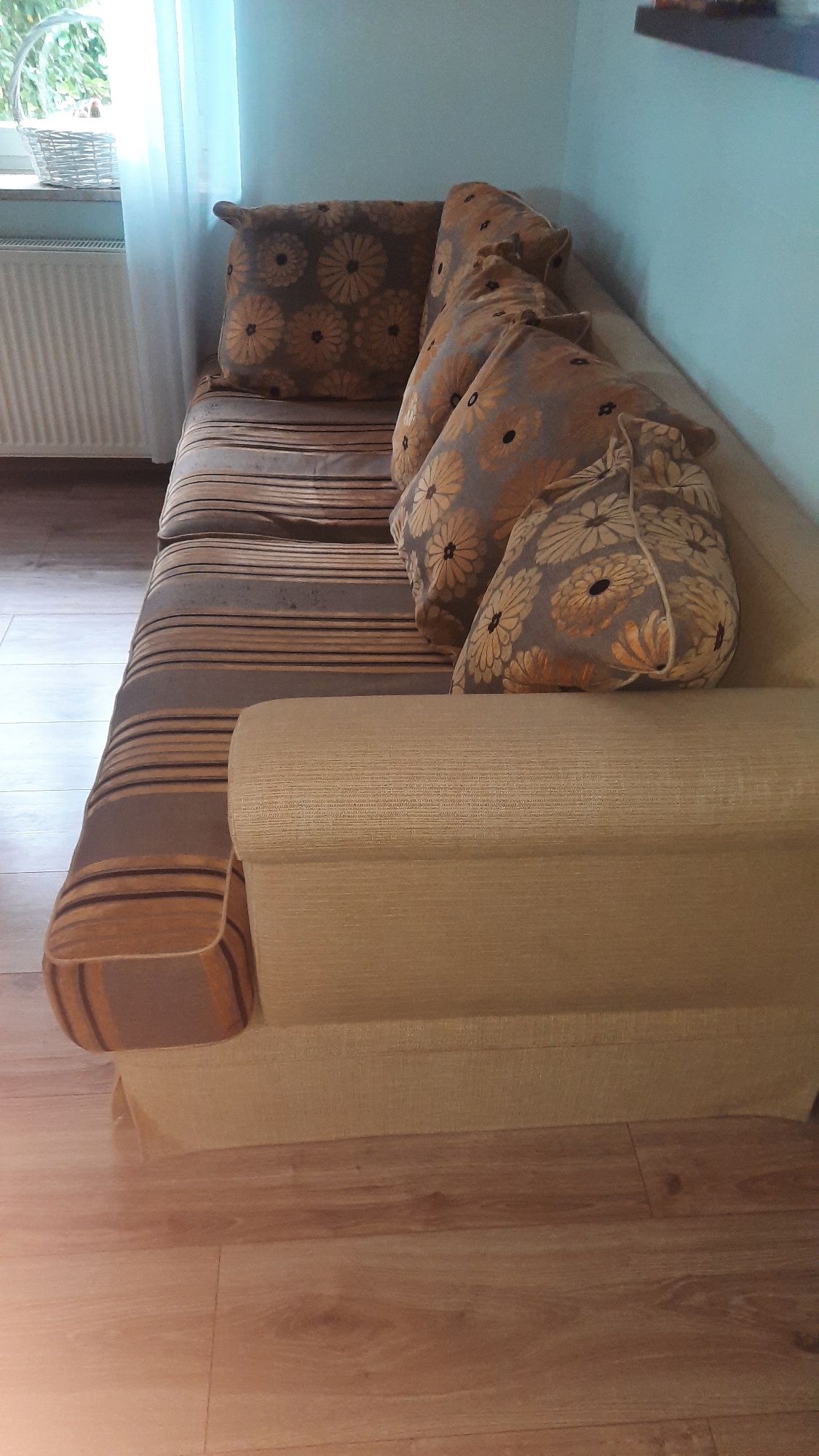Kanapa sofa tapczan duża trójka