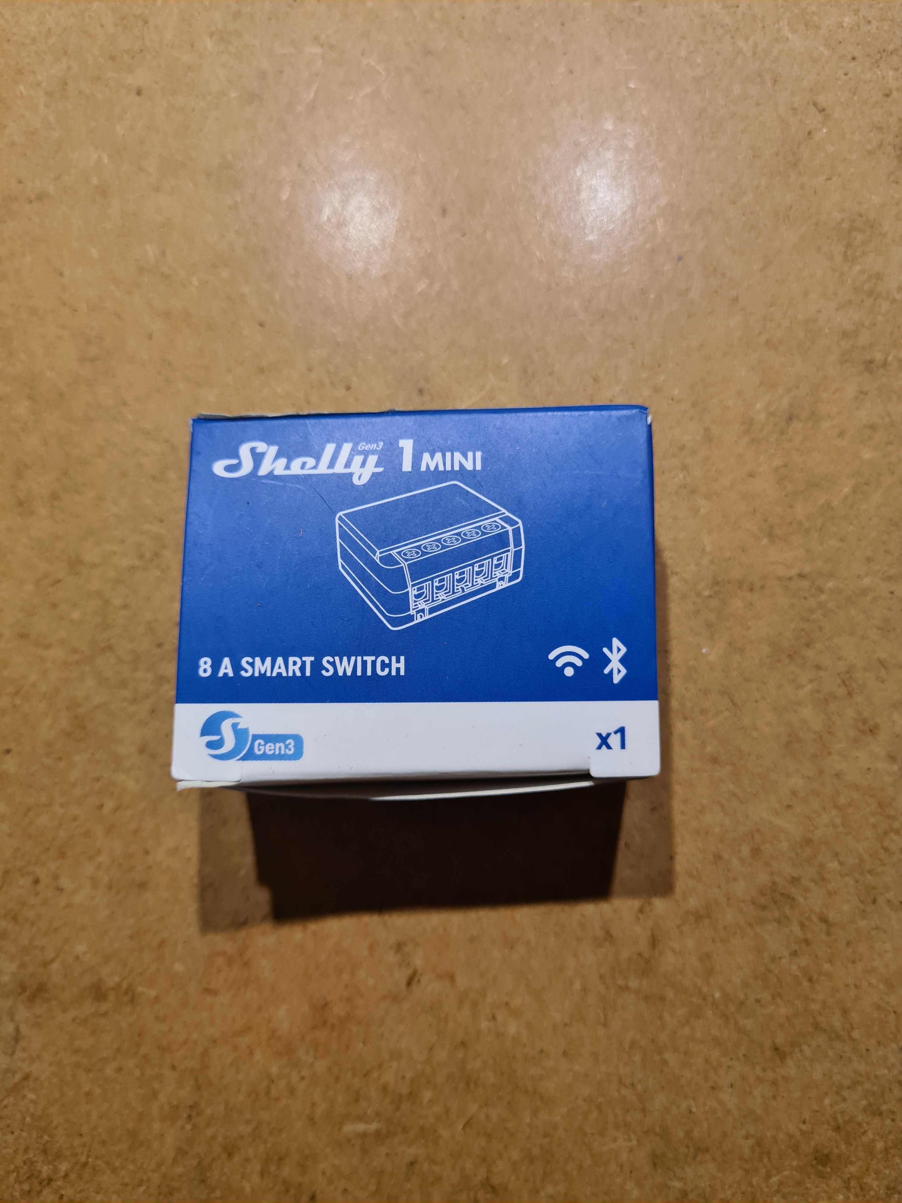Shelly 1 Mini Gen3 Inteligentny przekaźnik WiFi i Bluetooth 1-kanałowy