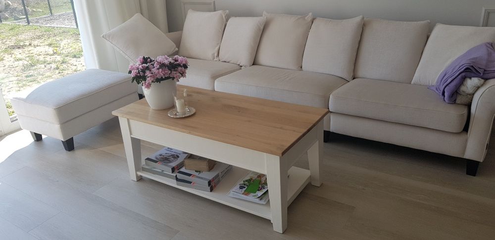 Stolik  glamour kawowy drewno 120x60