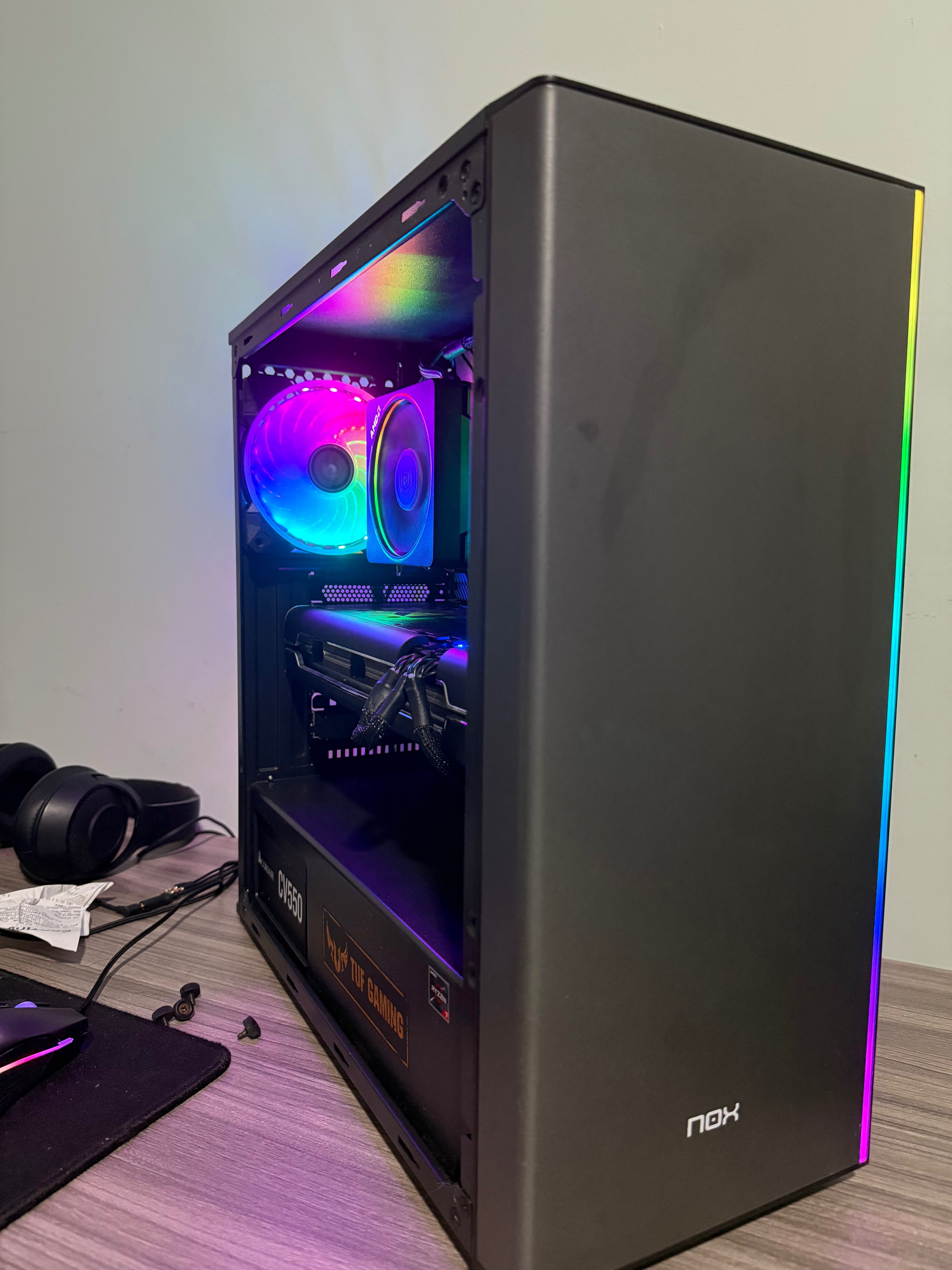 PC Gaming Ryzen 7 3700x + RX 5700XT 16GB RAM/ SSD- Pronto a jogar.