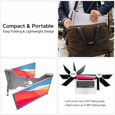 LAPTOP SCREEN EXTENDER 15.4IN HD 1080P - futerał w prezencie