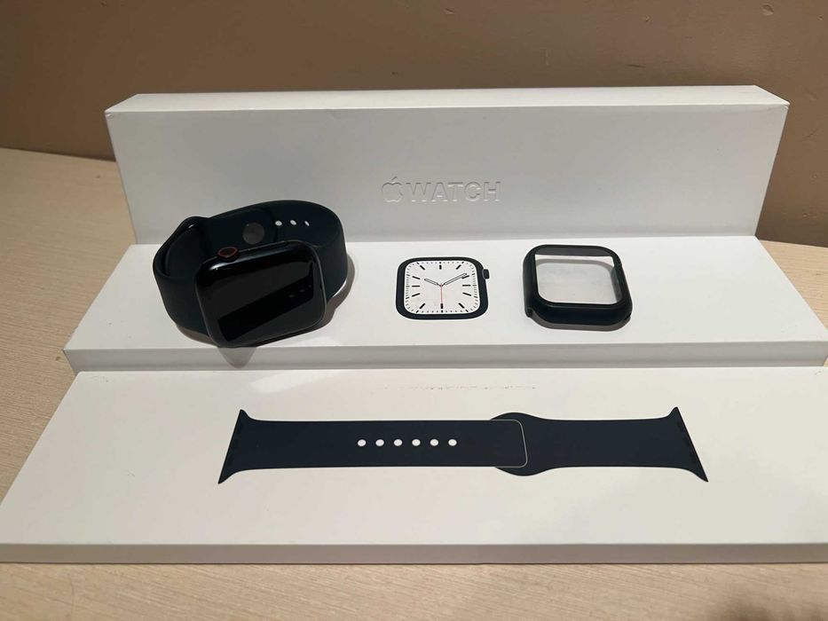 Smartwatch apple watch series 7 gps + cellular 45mm CZARNY