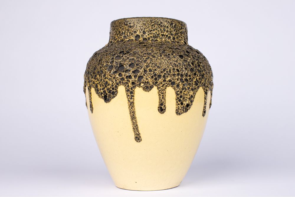 Fat Lava wazon ceramiczny Niemcy lata 70-te vintage