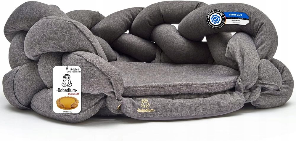 Szare Legowisko Dla Psa|70X30Cm| Ergonomiczny Materac|Ortopedyczne