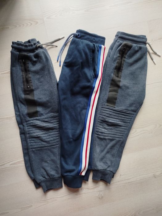 Spodnie dresowe 3 pary chłopięce