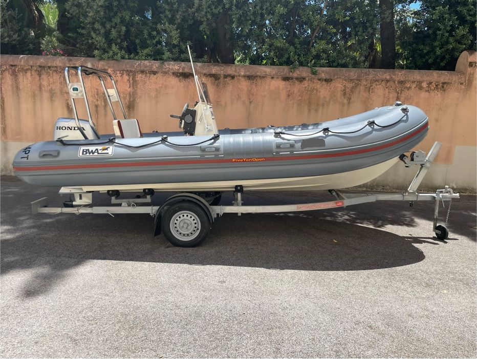 Semi rigido BWA 510 Open + Honda BF 50/30 Pro em excelente estado