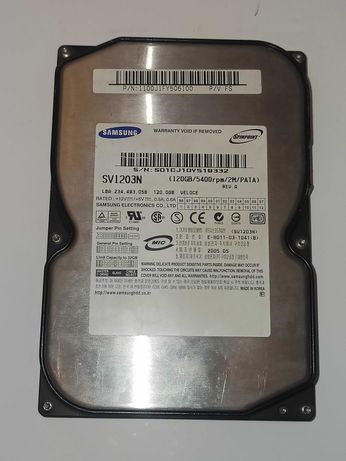 Dysk twardy HDD SAMSUNG SpinPoint V80 120GB 5.4K ATA 3.5'' SV1203N