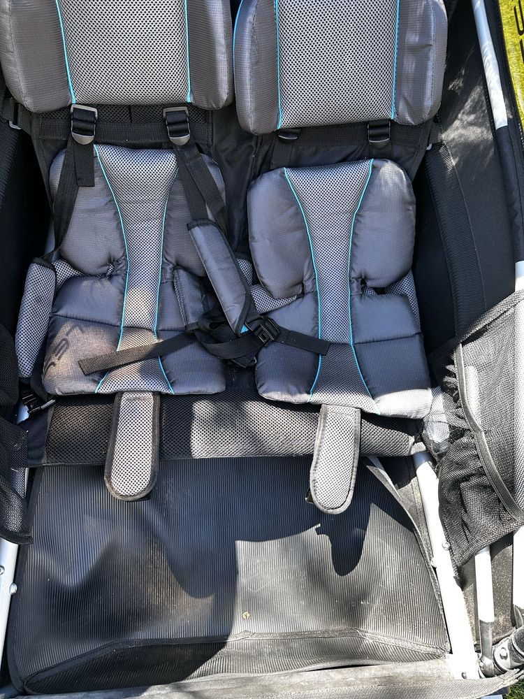 Przyczepka rowerowa dla dzieci D'lite x DOUBLE AQUA