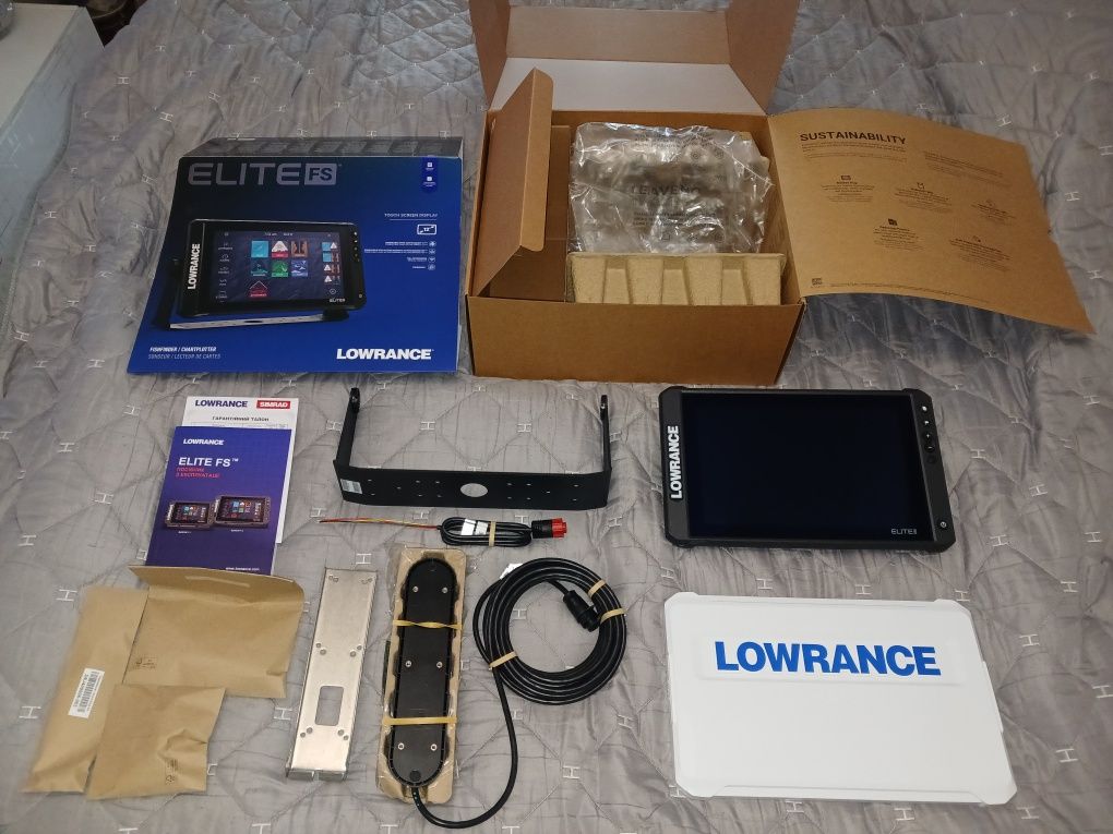 НОВИНКA!!! Эхолот Lowrance ELITE FS 12 Active Imaging 3-in-1