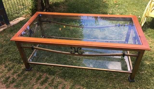Mesa centro sala retangular