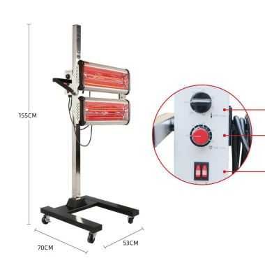 Lakierniczy Promiennik Podczerwieni 2000W Podwójny Najlepszy Duży